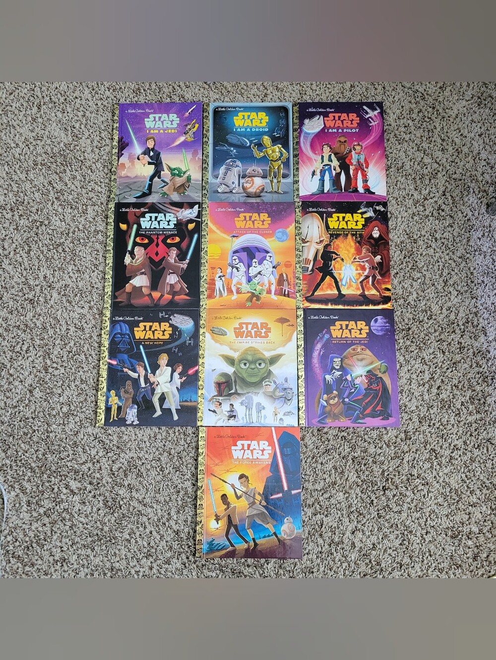Little Golden Books Star Wars 10 Book Bundle Lot Set